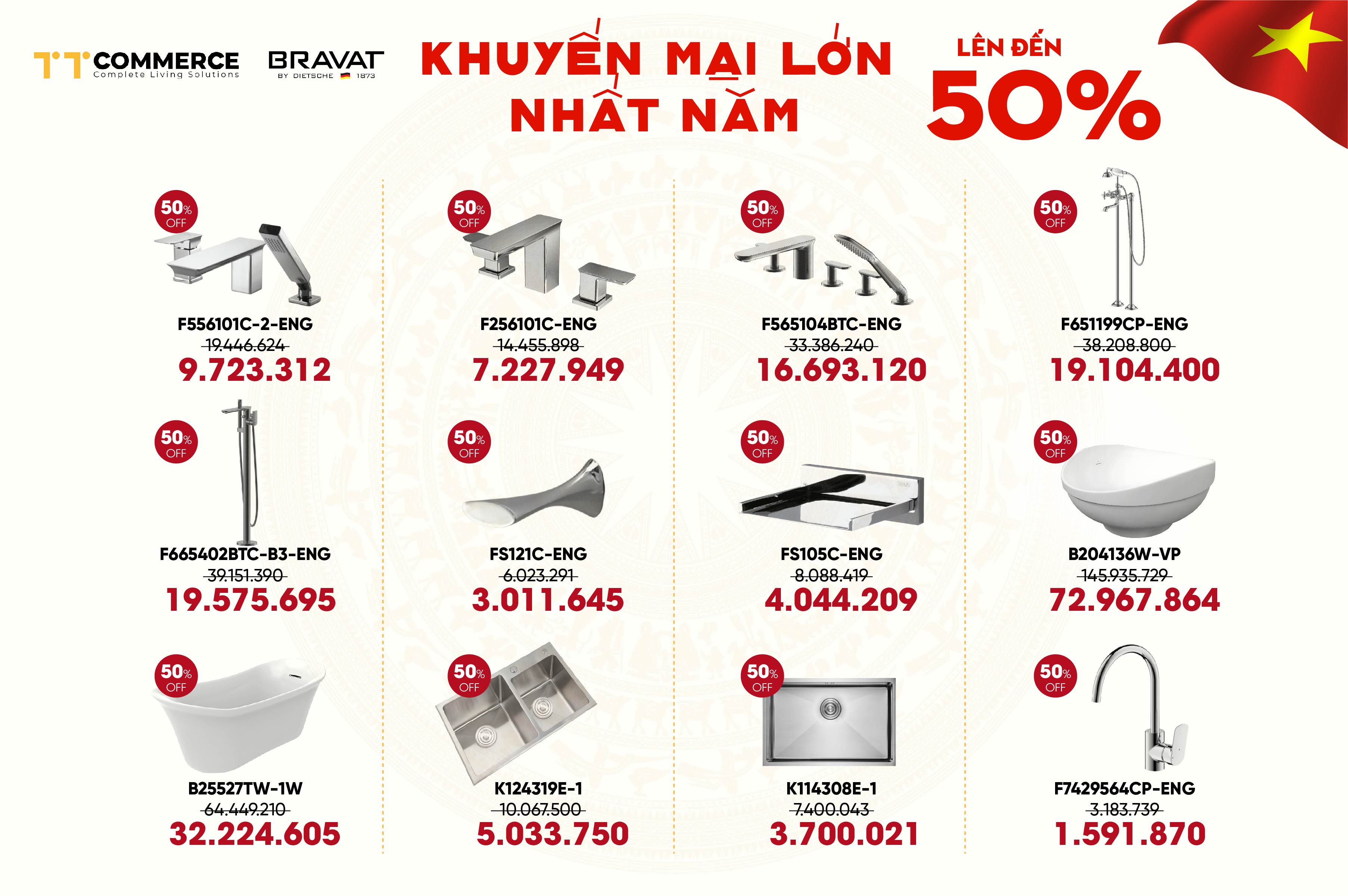 BRAVAT ƯU Đ&Atilde;I MỪNG LỄ 30/4-1/5